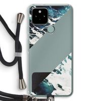 Golven: Pixel 5 Transparant Hoesje met koord