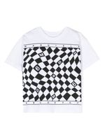 MM6 Maison Margiela Kids t-shirt à logo poitrine imprimé - Blanc