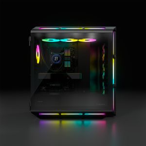 Corsair iCUE 5000T RGB tower behuizing 4x USB-A 3.2 (5 Gbit/s), USB-C 3.2 (5 Gbit/s), Audio, Window-kit