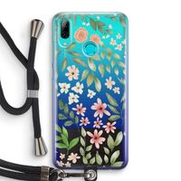 Botanical sweet flower heaven: Huawei P Smart (2019) Transparant Hoesje met koord
