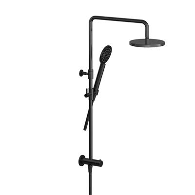 Hotbath COBBER Stortdoucheset, hoofddouche 20 cm en doucheslang 1,5 mtr met handdouche Gepolijst Zwart PVD (M438PBP1) Hotbath COBBER Stortdoucheset, hoofddouche 20 cm en doucheslang 1,5 mtr met handdouche Gepolijst Zwart PVD (M438PBP1)