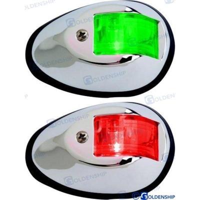 GS10361 - PAAR ROESTVRIJSTALEN LED-NAVIGATIELICHTEN