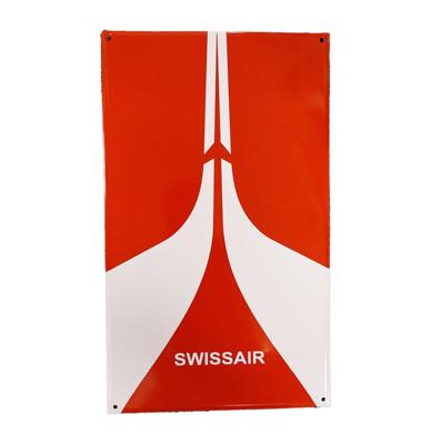Swissair Emaille Bord- 50 x 30cm