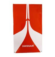 Swissair Emaille Bord- 50 x 30cm