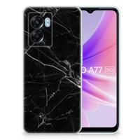 OPPO A77 | A57 5G | TPU | Siliconen hoesje | Marmer Zwart - Origineel Cadeau Vader