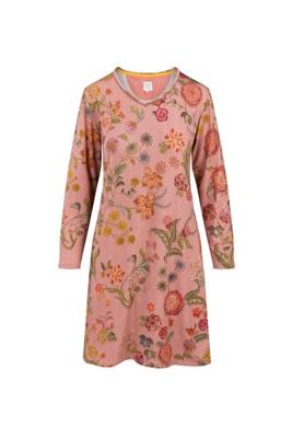 Pip Studio Pip Studio Dana Long Sleeve Nightdress Coco Flower Coral M
