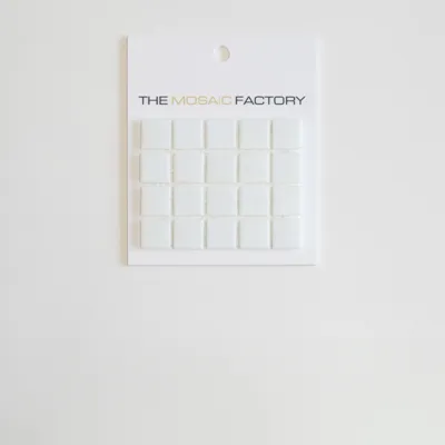 The Mosaic Factory Amsterdam Mozaiek Tegel Vierkant - Ultra Wit Glas Basic 322x322 mm
