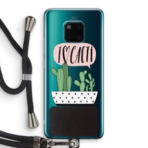 I love cacti: Huawei Mate 20 Pro Transparant Hoesje met koord