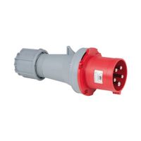 Showtec 5-polige CEE male connector 63A - IP44 (rood)