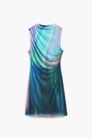 Jurk van tule met vervagingseffect - GREEN - XL