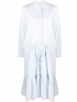 Marni robe à volants superposés - Bleu