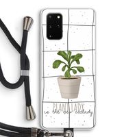 Kamerplant op vensterruit: Samsung Galaxy S20 Plus Transparant Hoesje met koord