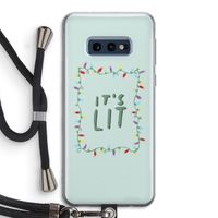 It's Lit: Samsung Galaxy S10e Transparant Hoesje met koord