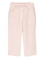 Chloé Kids ensemble haut-pantalon à détails de nœuds - Rose