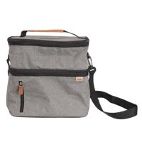 Koeltas Cook Concept - voor lunchpakket of drankjes - 12 liter - 26 x 18 x 27 cm - Draagband - Grijs