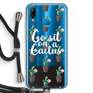 Cactus quote: Huawei P20 Lite Transparant Hoesje met koord