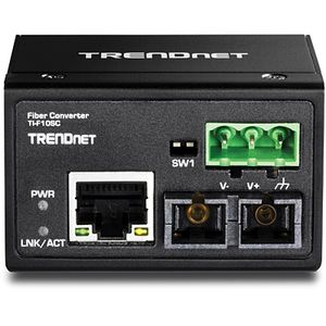 Trendnet TI-F10SC netwerk media converter 200 Mbit/s 1310 nm Multimode Zwart