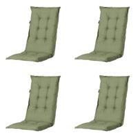 Kussen lage rug Basic groen 105 cm x 50 cm (4 stuks) Madison - Madison