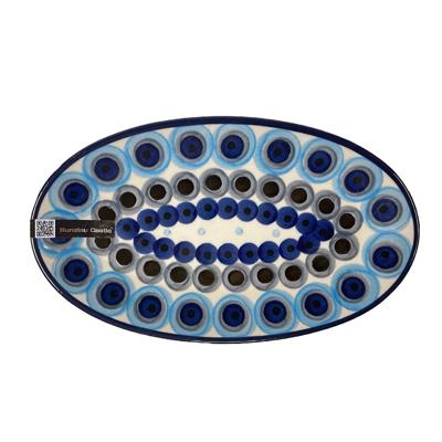 Dish Oval - Big Dots