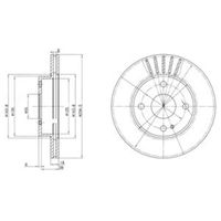 Delphi Diesel Remschijf BG2802 - thumbnail