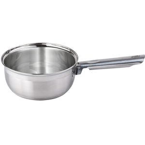 Steelpan/sauspan/juspan zilver 1,4 liter 16 cm van RVS   -