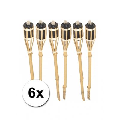 Bamboe tuinfakkels set van 6 Bamboe tuinfakkels set van 6