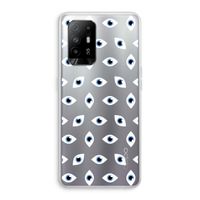 Eyes pattern: Oppo A95 5G Transparant Hoesje