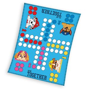 Paw Patrol Fleece plaid Monopoly 130 x 170 cm blauw