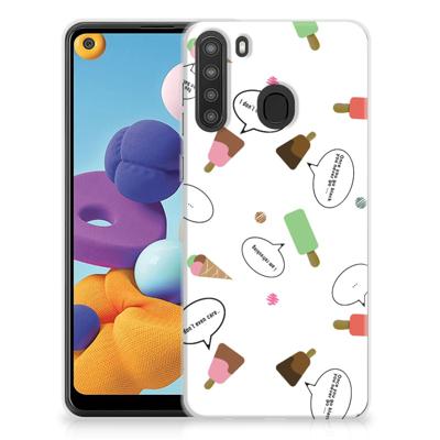 Samsung Galaxy A21 | Siliconen Case | IJsjes