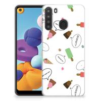 Samsung Galaxy A21 | Siliconen Case | IJsjes