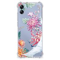 Samsung Galaxy A04e Case Anti-shock Bird Flowers - thumbnail