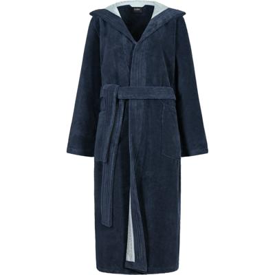 Cawö Cawo Dames Home Badjas met Capuchon Uni 802 40/42 sea