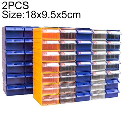 2 stk verdikt gecombineerd Plastic delen kabinet lade Type Component vak gebouw blokgrootte materiële vak Hardware vak willekeurige kleur levering:
