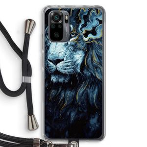 Darkness Lion: Xiaomi Redmi Note 10 Pro Transparant Hoesje met koord