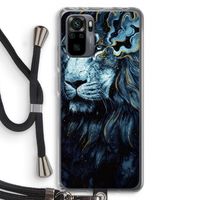 Darkness Lion: Xiaomi Redmi Note 10 Pro Transparant Hoesje met koord