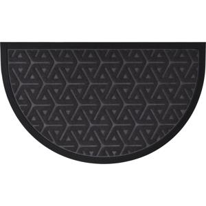 Luance Deurmat Wilson - donkergrijs - rubber - halve maan - 75 x 44 cm - schoonloopmat