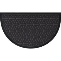 Luance Deurmat Wilson - donkergrijs - rubber - halve maan - 75 x 44 cm - schoonloopmat