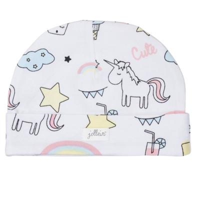 Jollein mutsje 6-12 mnd Unicorn