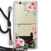 Rozen: Huawei Ascend P10 Lite Transparant Hoesje met koord