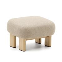 Kave Home Nema poef chenille Beige Kave Home Nema poef chenille Beige