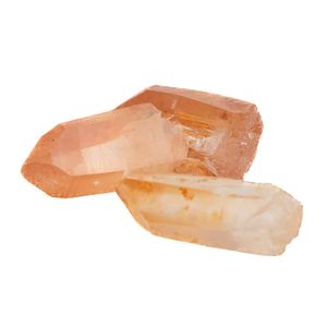 Ruwe Braziliaanse Tangerine Kwarts Edelsteen Punt 2 - 4 cm