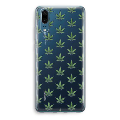 Weed: Huawei P20 Transparant Hoesje