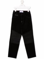 Philipp Plein Junior pantalon à coupe droite - Noir