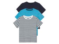 lupilu 3 peuters T-shirts (122/128, Marineblauw/strepen/blauw)