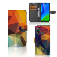 Huawei P Smart 2020 Book Case Polygon Color - thumbnail