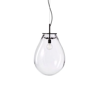 Bomma Tim Medium Hanglamp - Transparant - Zwart