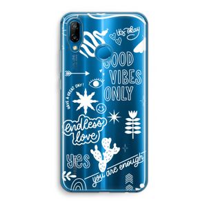Good vibes: Huawei P20 Lite Transparant Hoesje