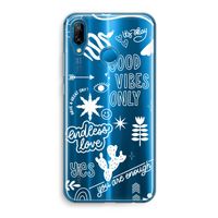 Good vibes: Huawei P20 Lite Transparant Hoesje
