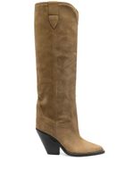 ISABEL MARANT bottes Lomero 90 mm en daim - Tons neutres