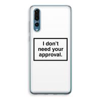 Don't need approval: Huawei P20 Pro Transparant Hoesje